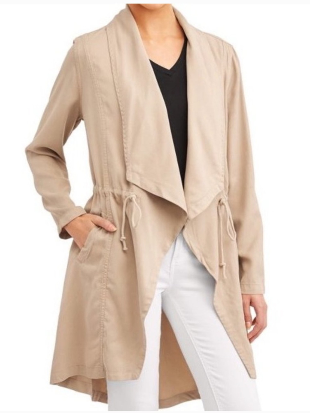 Max Jeans Women's Cream Trench Coat